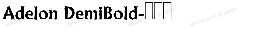 Adelon DemiBold字体转换